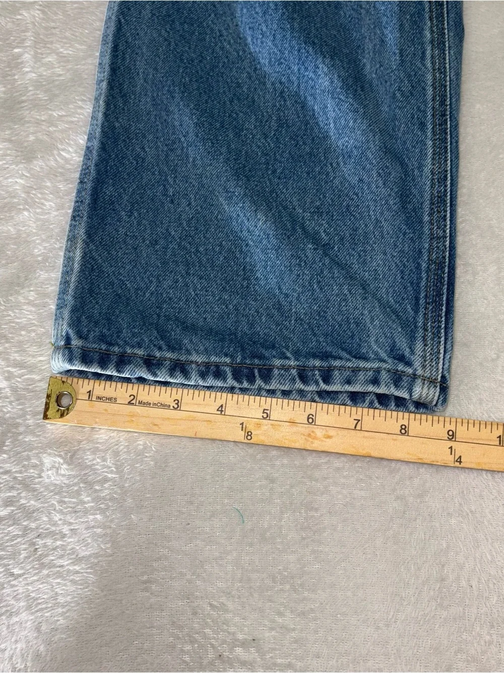 Carhartt B171 DST Relaxed Fit Carpenter Jeans Blue Denim Mens 38X36